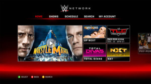 WWE Network on Xbox.