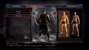 The character creation screen.