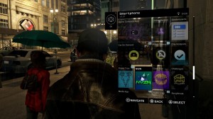 The smartphone menu used in Watch Dogs.