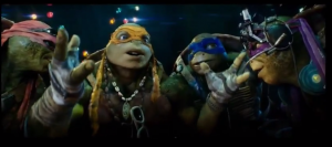 The Turtles as they appear in the new film.