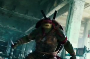 Raphael getting ready to battle The Shredder.