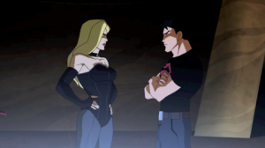 Superboy and Black Canary.