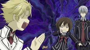 The comedic element in Vampire Knight, helps flesh it out.