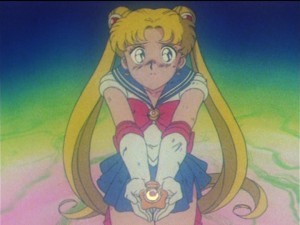 Sailor Moon as she appears in the original anime.