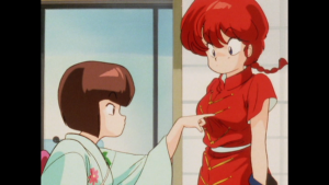 Ranma as he appears in female form.