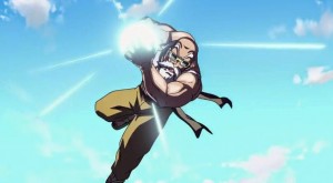 Roshi using the kamehameha in the anime  for the first time in over a decade.