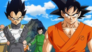 Goku & Vegeta prepare to  face the newly revived Frieza.