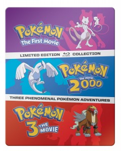 POKÉMON: THE MOVES 1-3 Steelbook Blu-ray Collection  ©2015 Pokémon. ©1997 Nintendo, Creatures, GAME FREAK, TV Tokyo, ShoPro, JR Kikaku. ©PIKACHU PROJECT '98. TM, ® and character names are trademarks of Nintendo. 