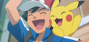 Ash with his trusted Pikachu.