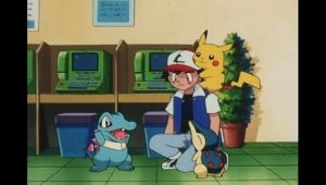 Ash with his current gen Pokemon.