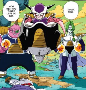 The evil tyrant, Lord Frieza arrive.